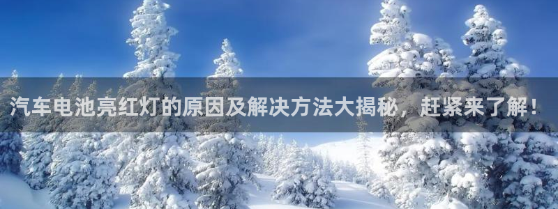 优发国际官网手机版代理：汽车电池亮红灯的原因及解决方法大揭秘，赶紧来了解！