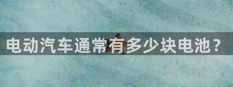 优发国际手机版官网下载：电动汽车通常有多少块电池？